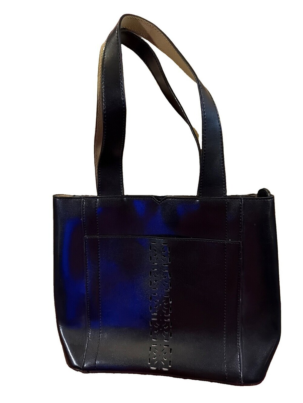 Mondani New York Faux Leather Shoulder Tote Bag